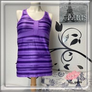 Nike Athletic Tank, Purple Med. Built-in Shelf Bra